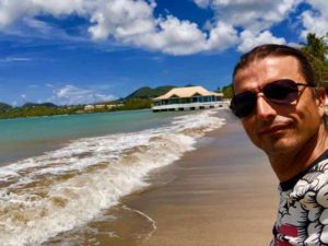 Dirk, owner and manager of La Panache Guesthouse in Gros Islet, St. Lucia