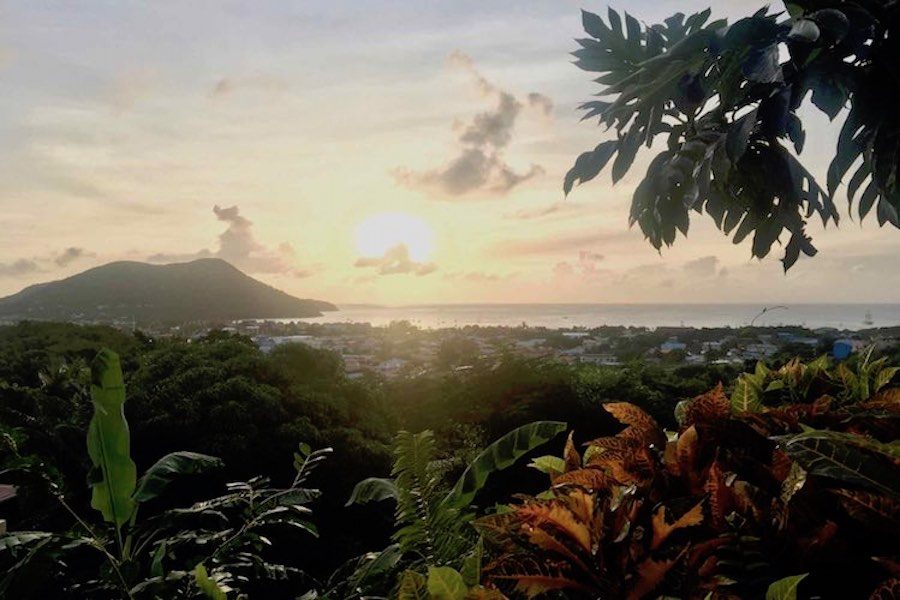 St. Lucia La Panache Guesthouse balcony view