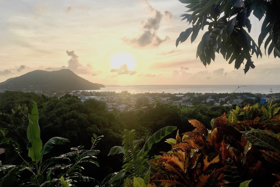 St. Lucia Ocean View Gueasthouse Sunset
