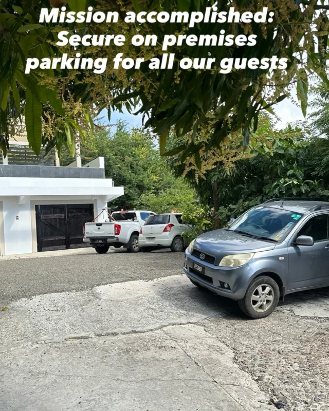 Kitesurf gear and luggage can remain in your rental parked on our premises, video surveilled.  We recently enlarged our lot to fit all our guests rentals. Less than 10 minute ride to a world class Caribbean kiting spot. in St. Lucia. #kitesurfing #kitetrip #kitelife #kiteboarding #travel #vacation #holiday